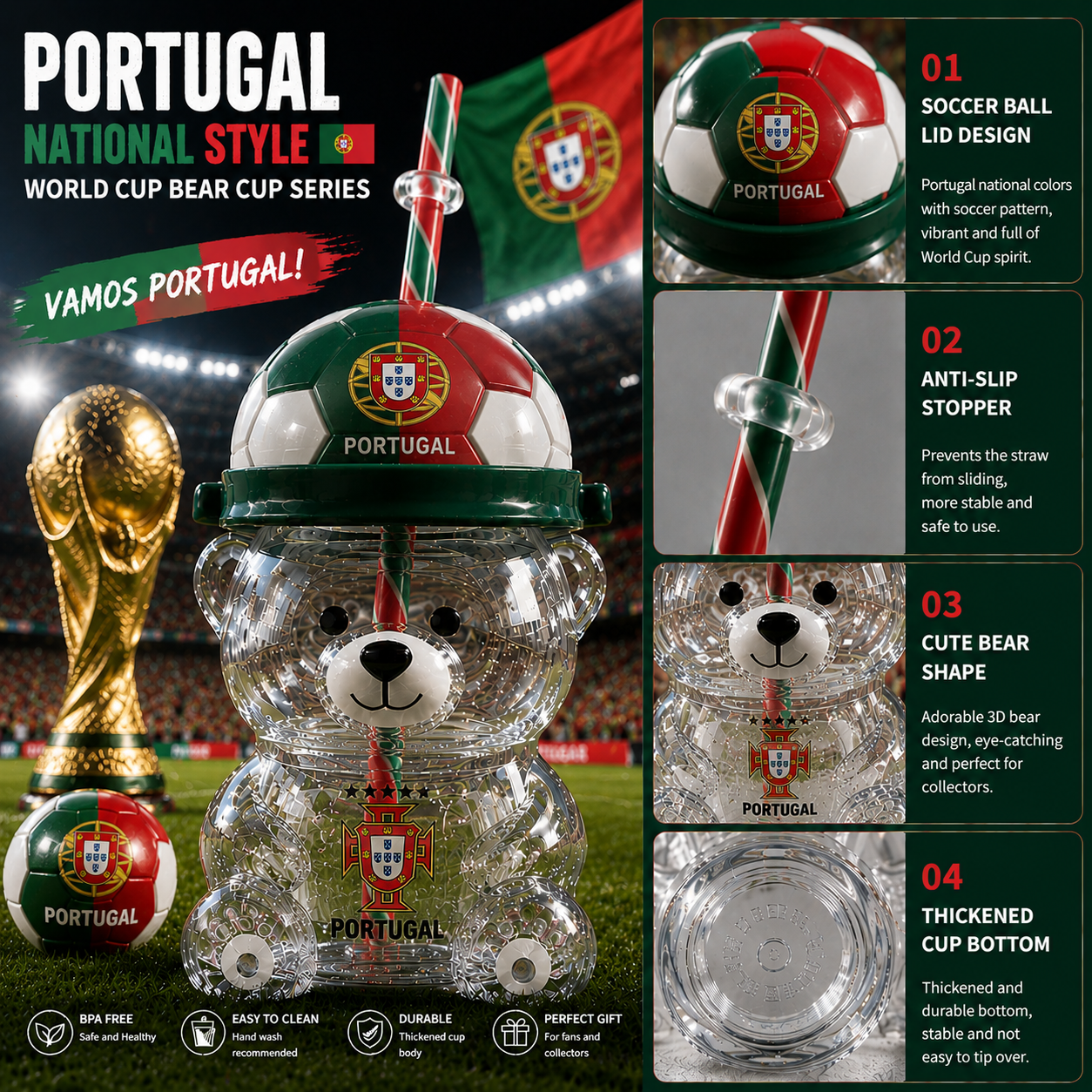 2026 World Cup Commemorative Edition Bear Cup