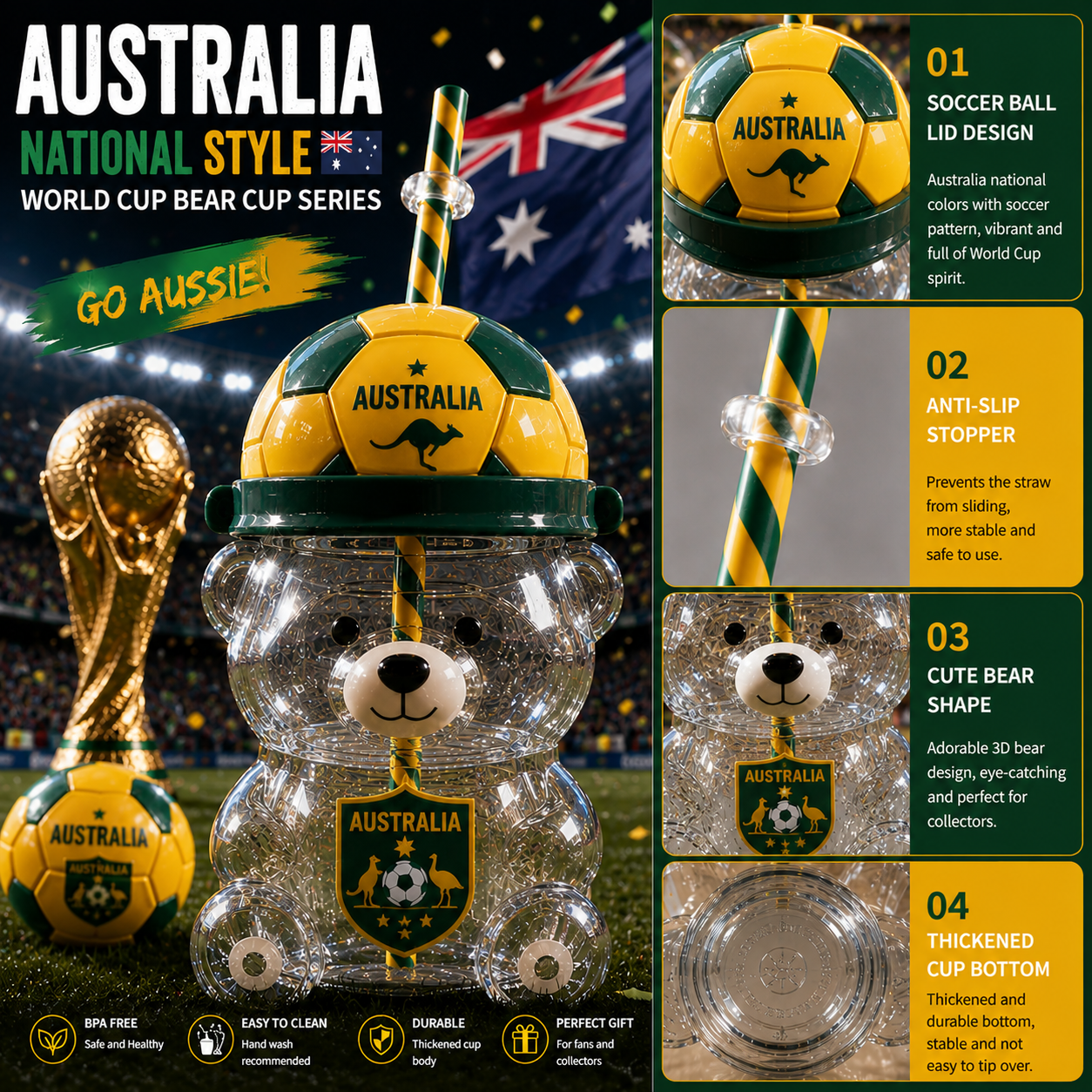 2026 World Cup Commemorative Edition Bear Cup