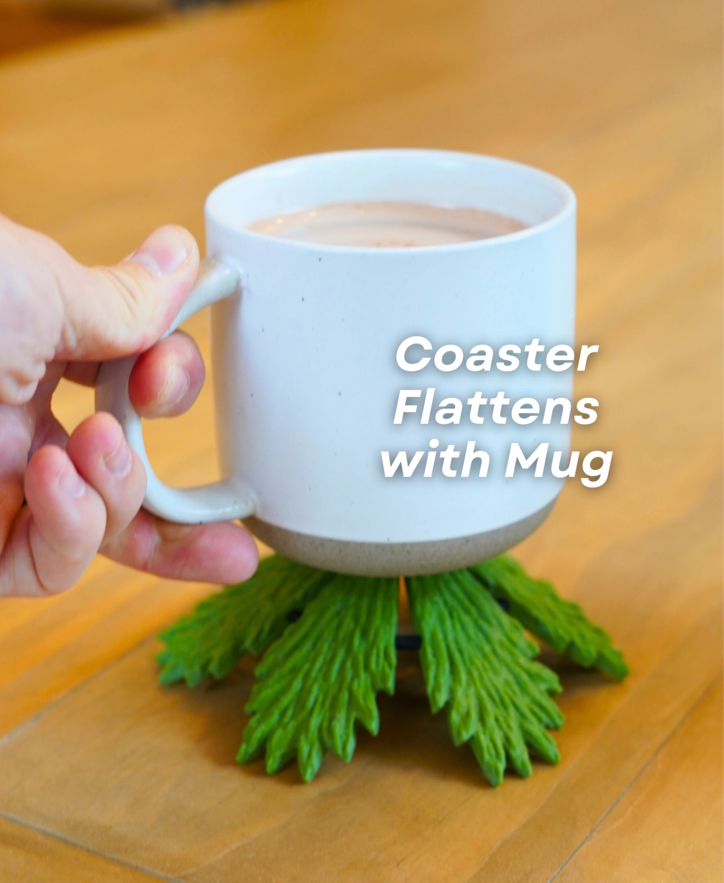 3D Christmas Tree Coaster Set
