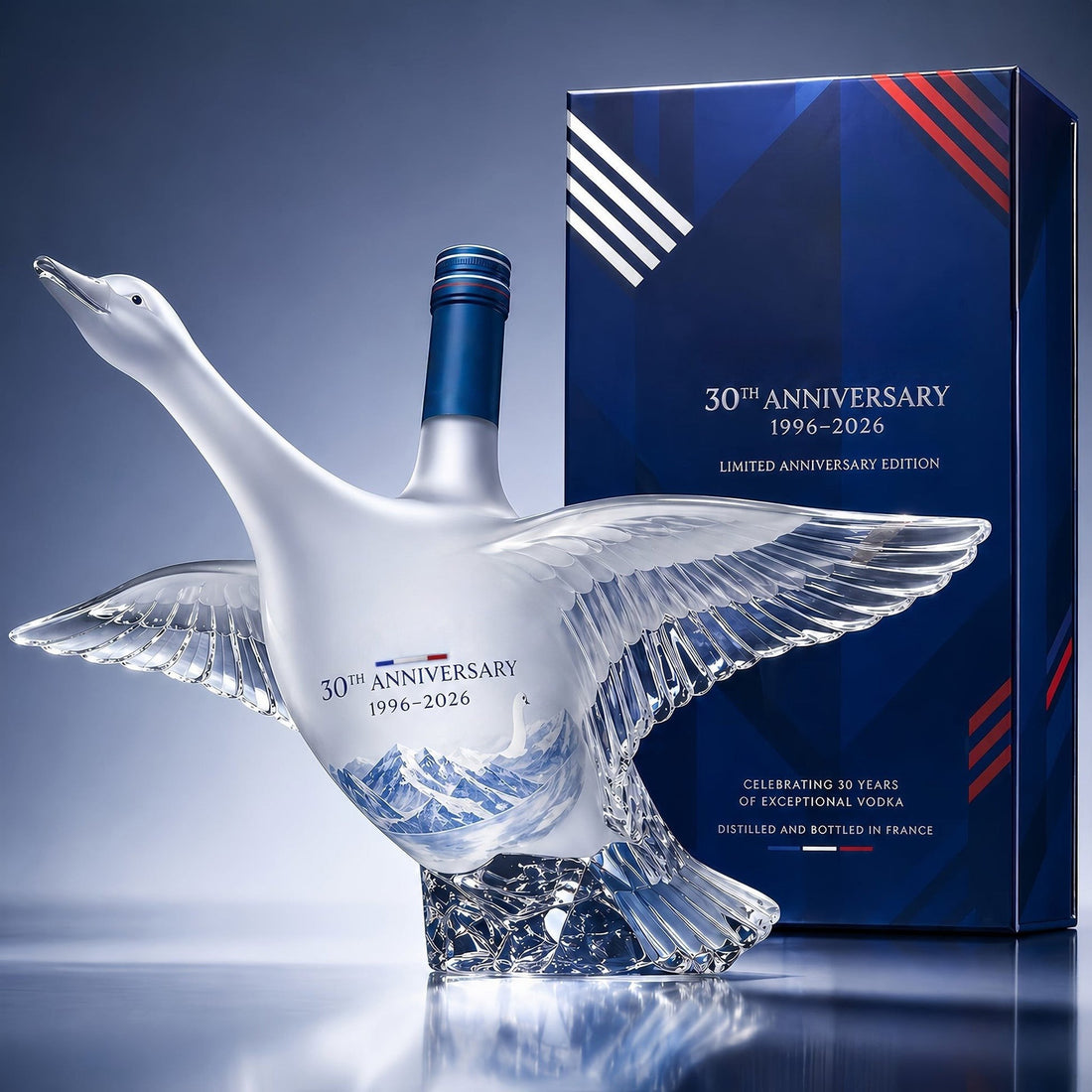 Grey Goose 30th Anniversary 3D Sculpted Vodka Bottle