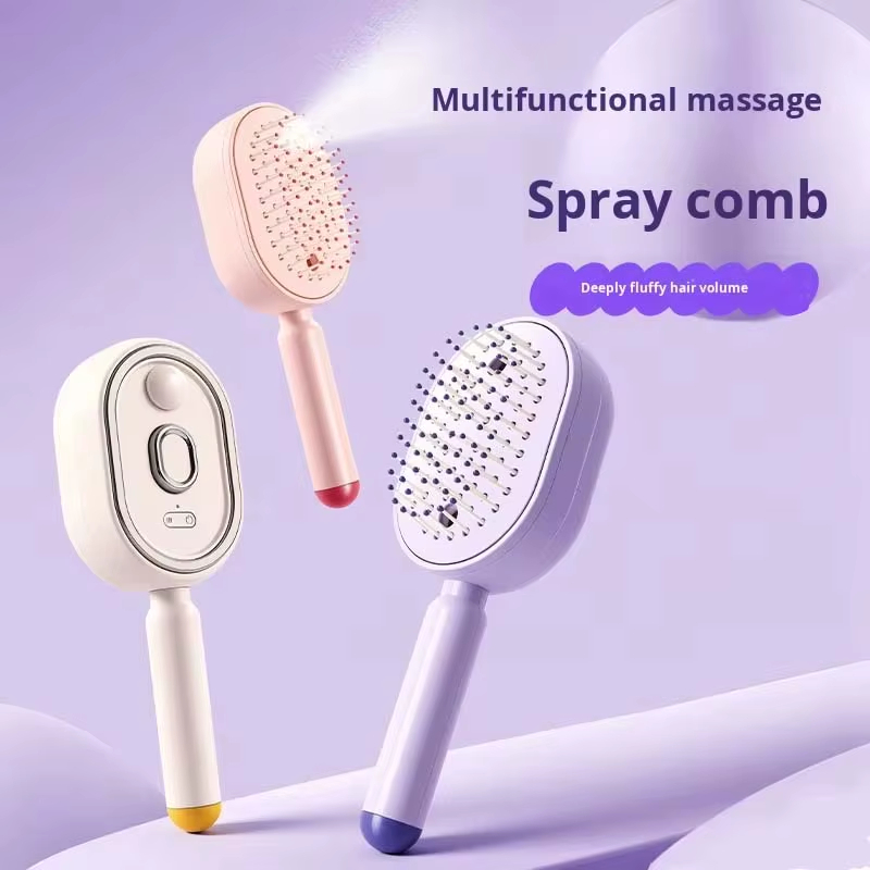 ScalpSpa Red Light Mist Steam Straightening Brush