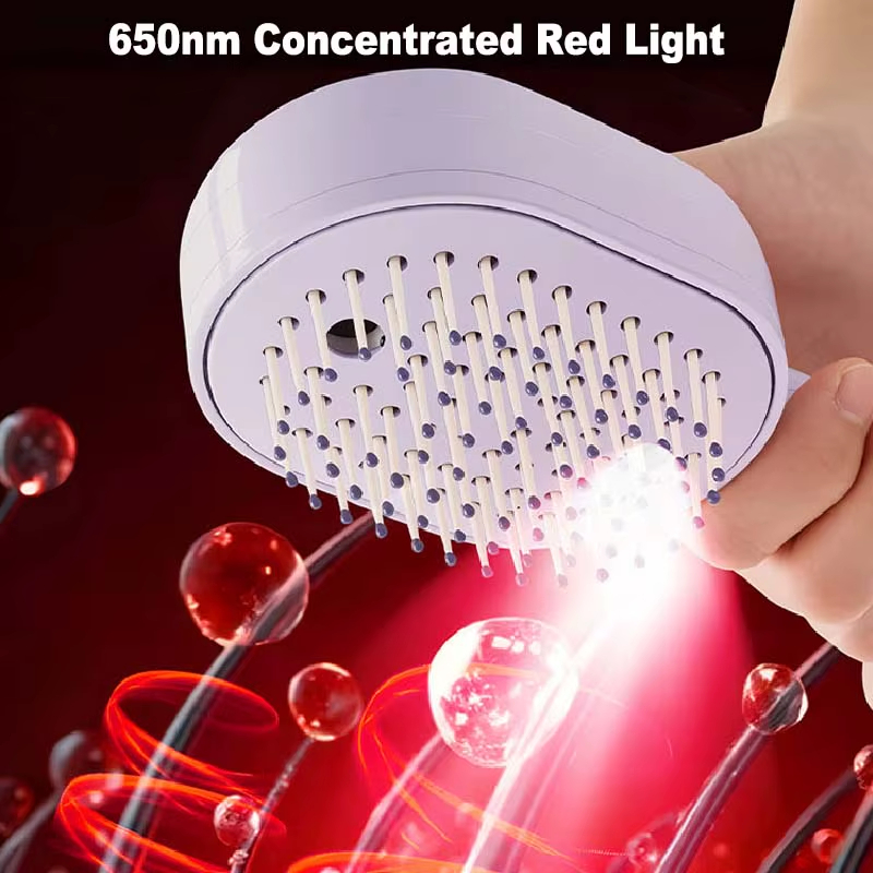 ScalpSpa Red Light Mist Steam Straightening Brush