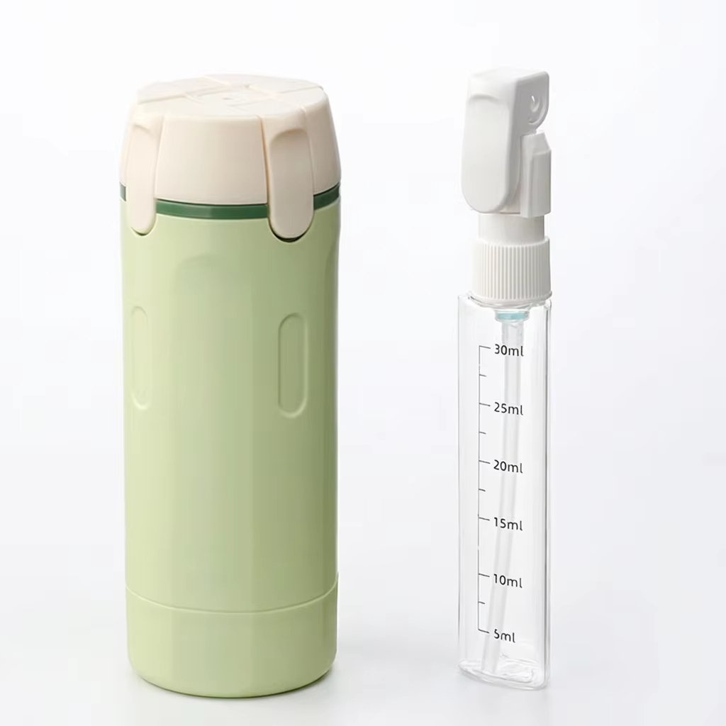 Portable Durable ABS Waterproof 4 in 1 Travel Dispenser Bottle Toiletries Refillable Leak-Proof Shampoo Shower Storage Cosmetic