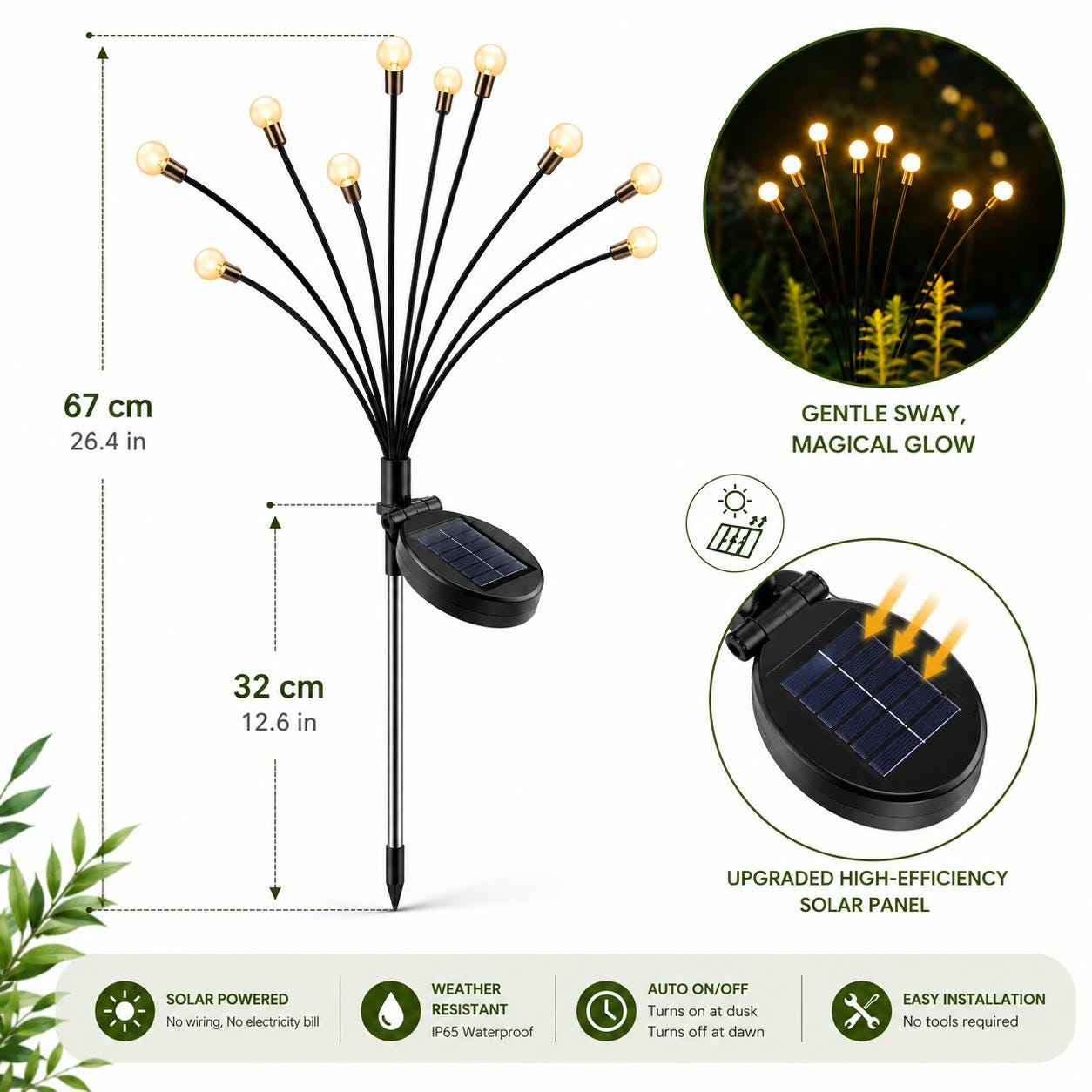 Firefly Glow Solar Garden Lights Set