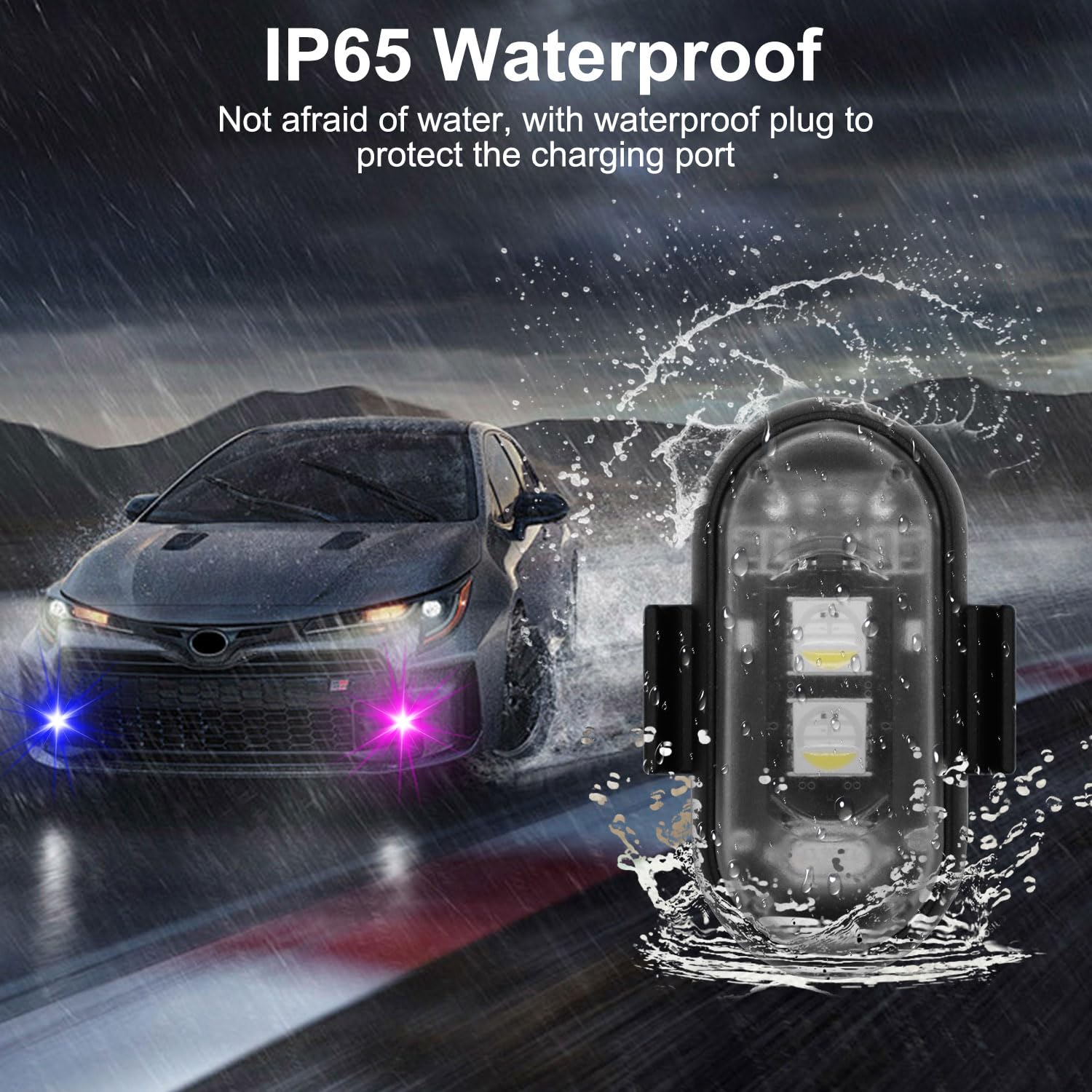 Wireless Warning 8-Color LED Strobe Light Kit