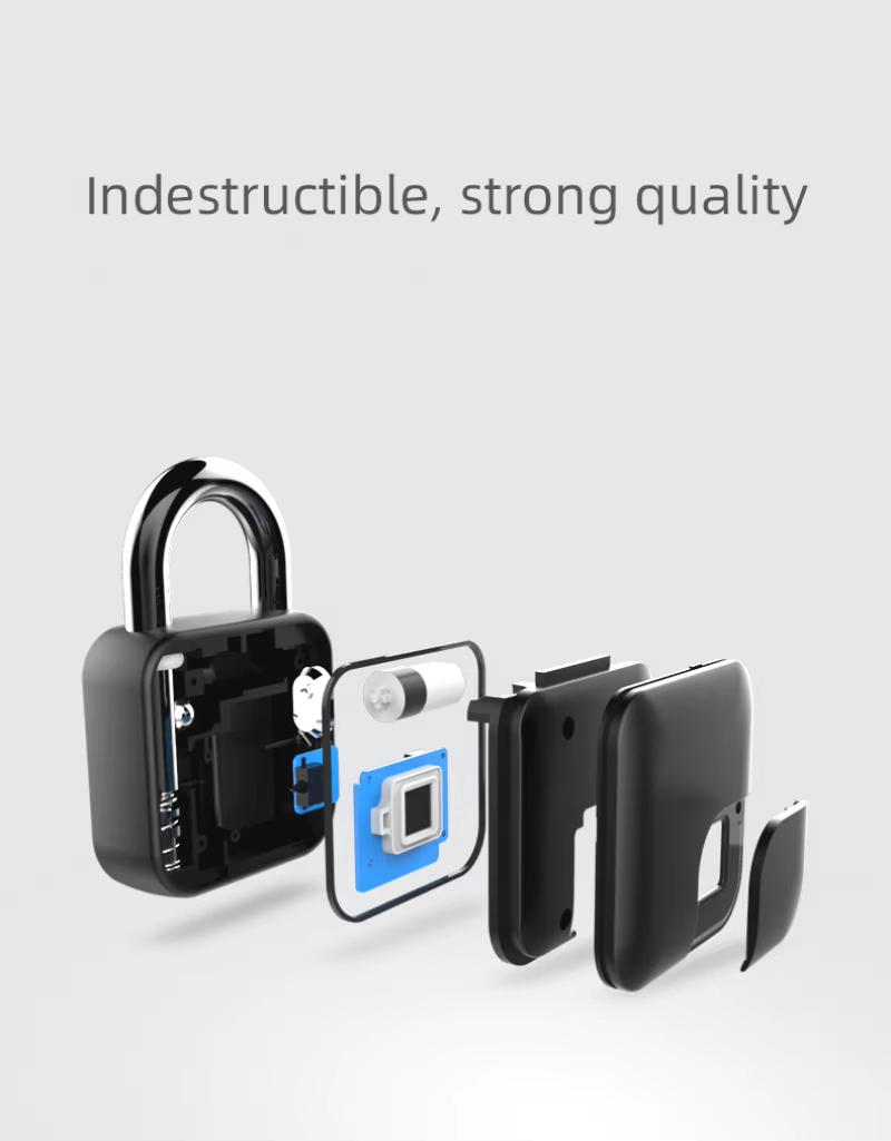 Smart Home Bluetooth-Compatible Keyless USB Padlock Star Galaxy Zinc Alloy Fingerprint Lock Waterproof
