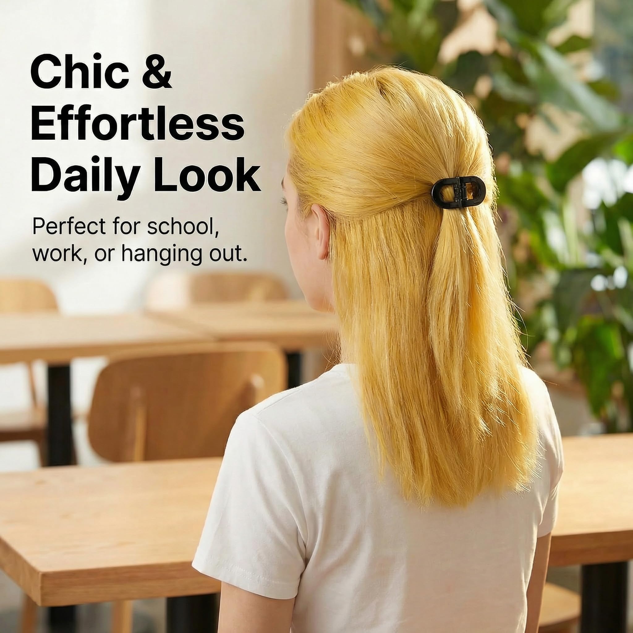 Magnetic Hair Clips 4 PackNo-Slip Auto-Closure Hair Styling Clips for Women and Girls