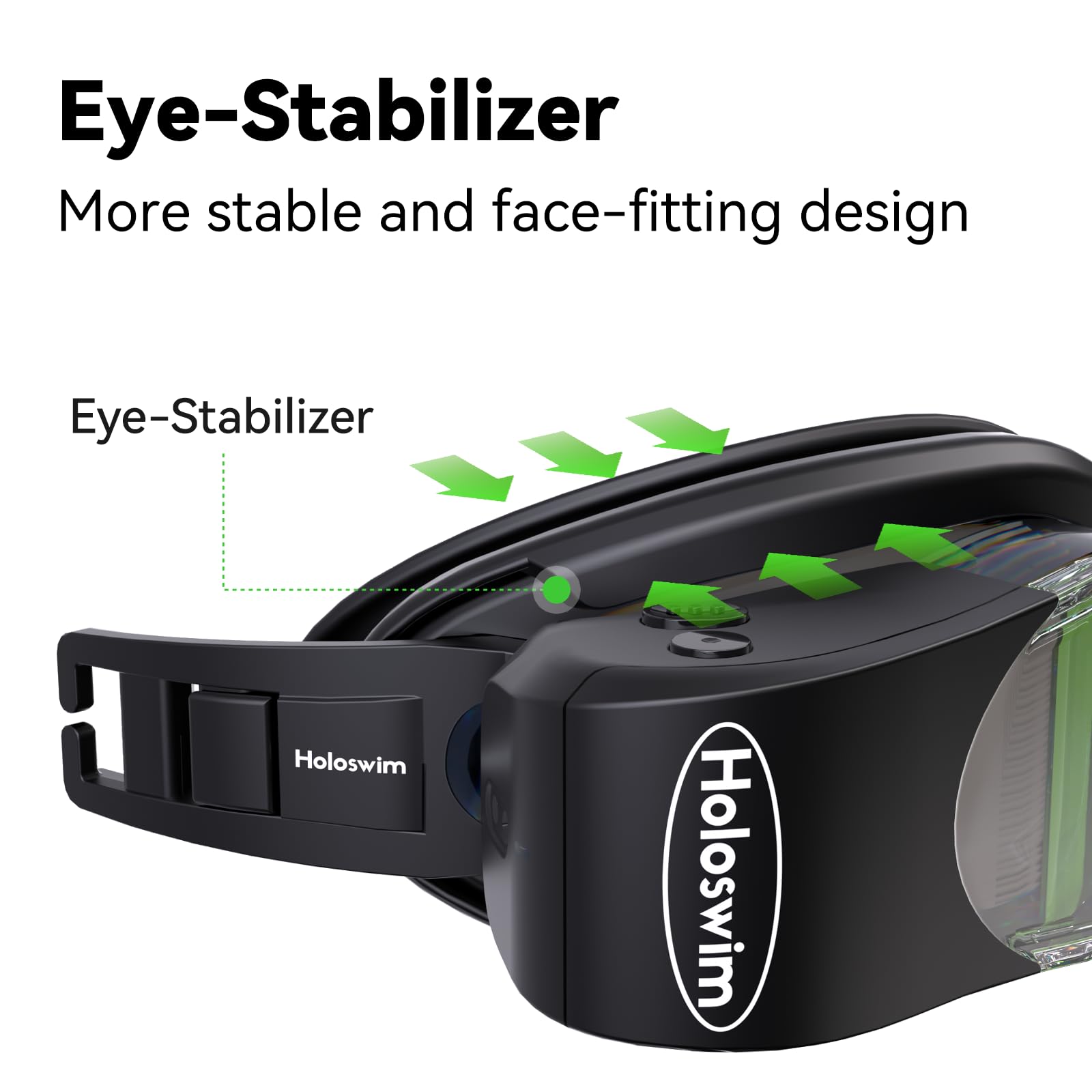 Smart Swim Goggles, 2GO Swimming Goggles, AR Real-time Display, AI Data Analysis