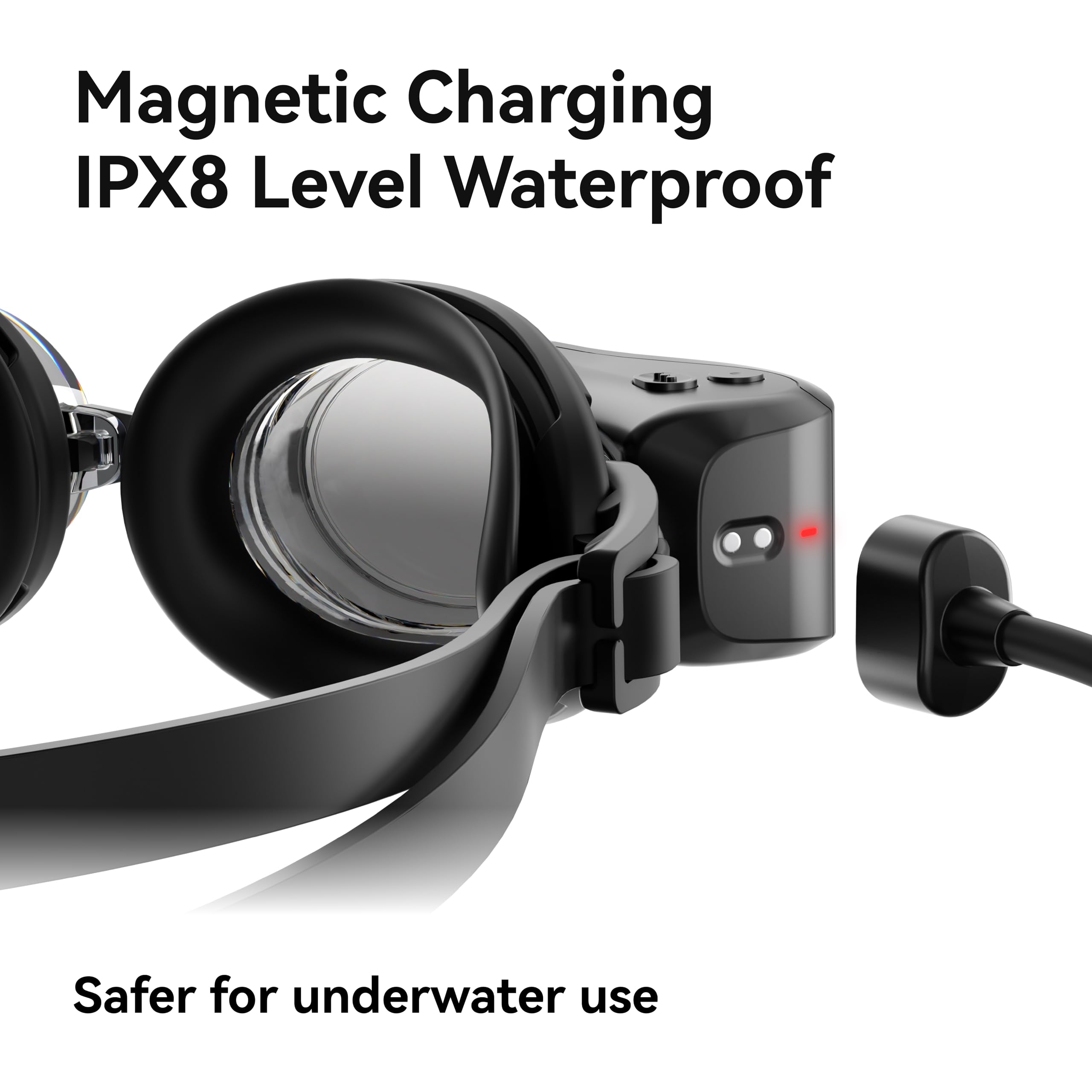 Smart Swim Goggles, 2GO Swimming Goggles, AR Real-time Display, AI Data Analysis
