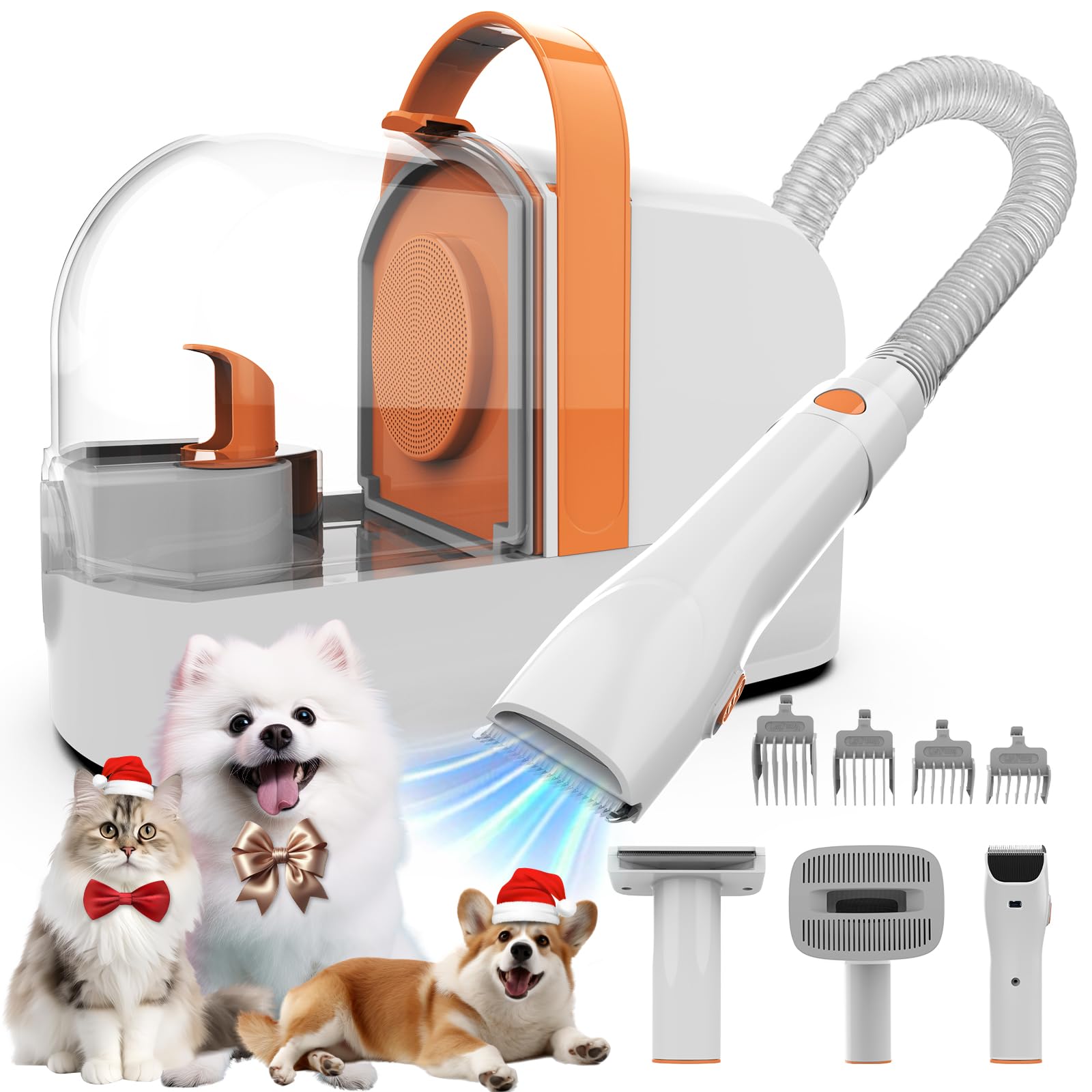 Pet Grooming Vacuum,  Grooming Kit with Pet Clipper
