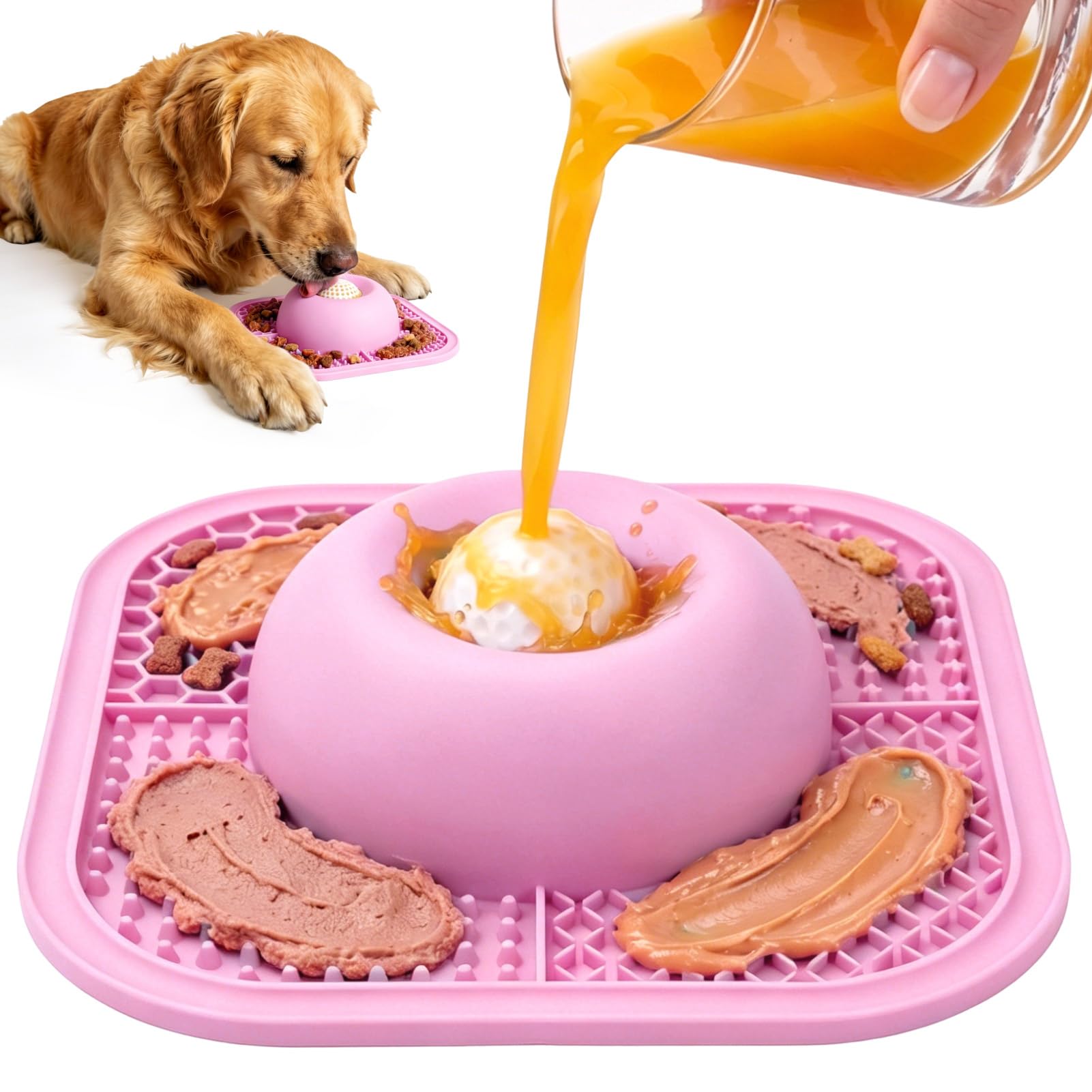2 in 1 Slow Feeder Bowls & Lick Mat 