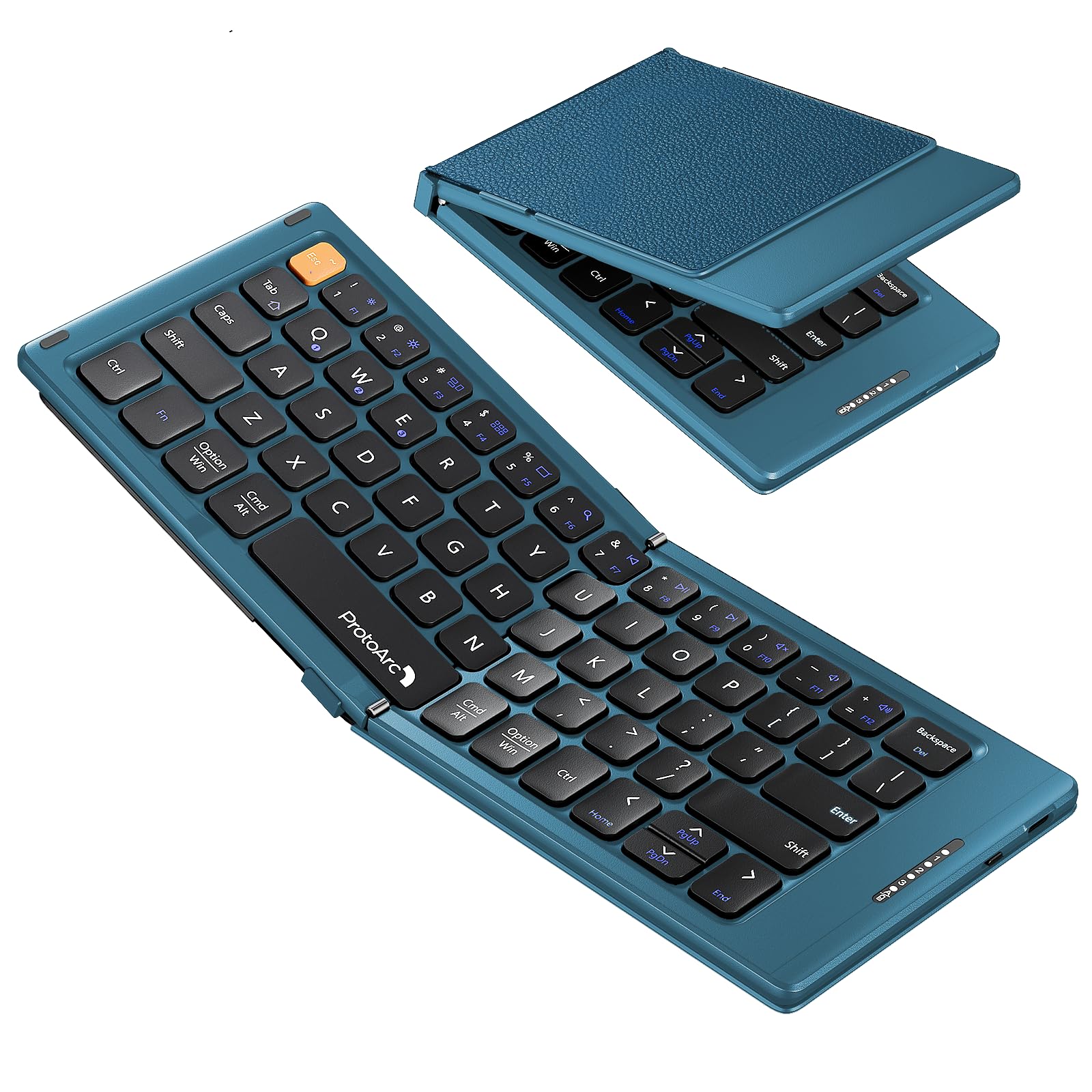 Foldable Bluetooth Keyboard with PU Leather