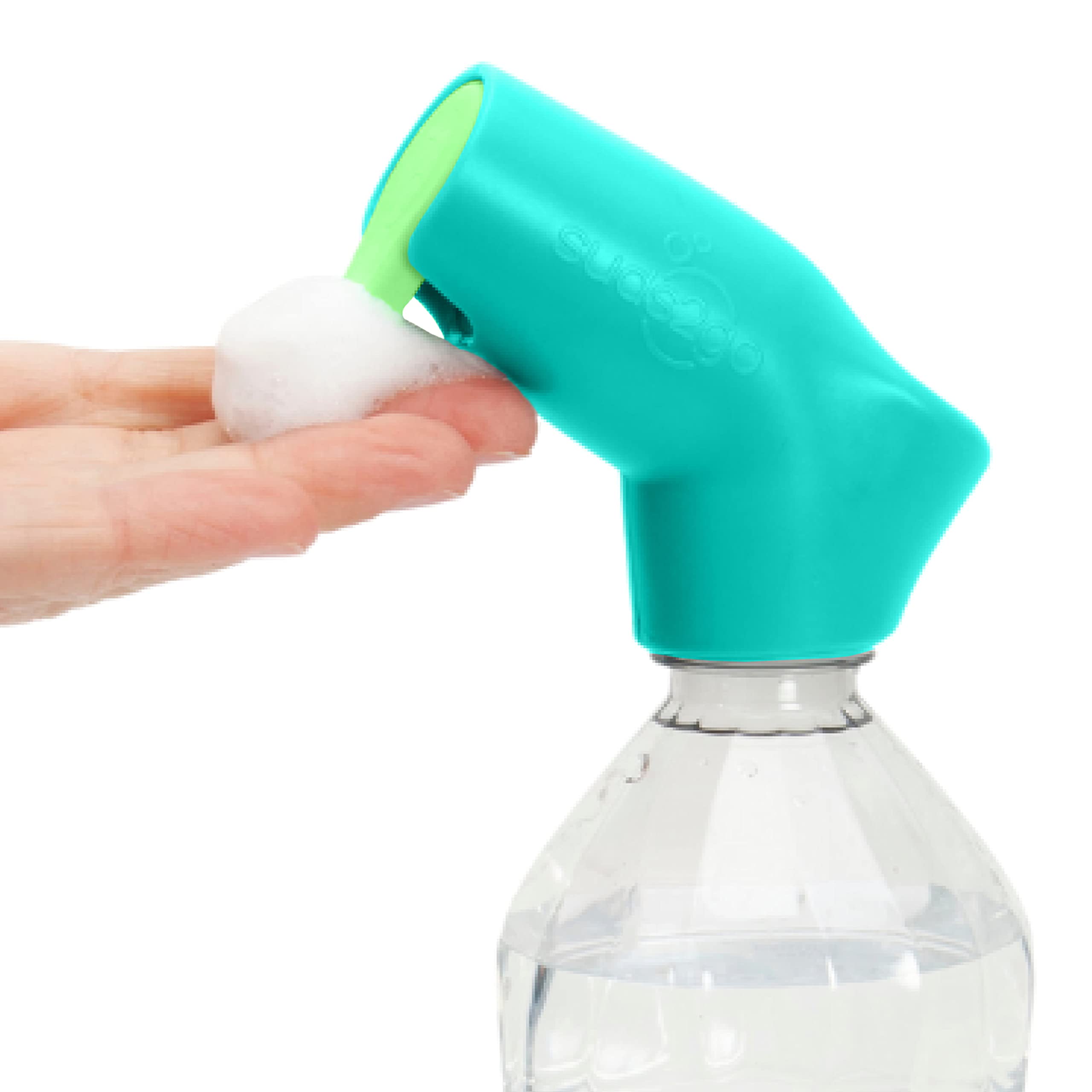 Suds2Go Refillable Caps, 2 Pack - Universal Fit Turns Most Disposable Water Bottles Into A Hand Washing Station - Includes Refillable Soap Reservoir - Conveniently Sized to Take on The Go