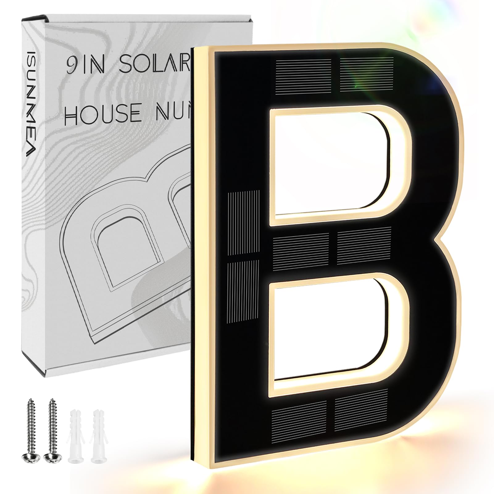 Easy To Install Solar Powered House Numbers(9 Inch)