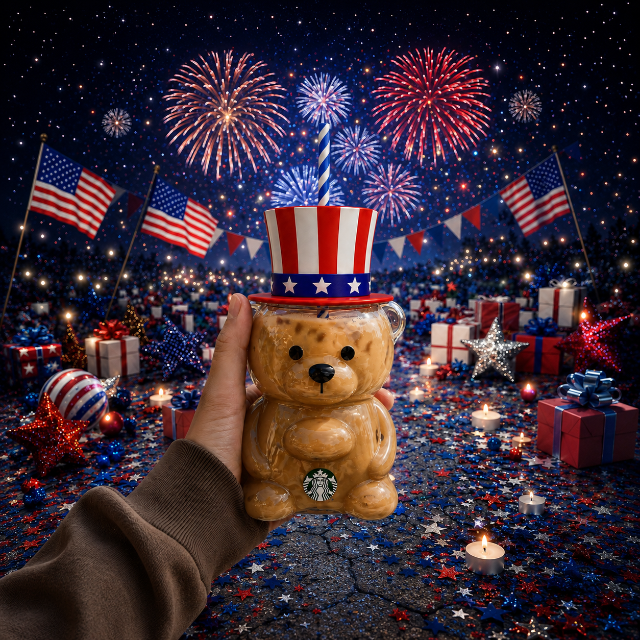 2026 Glass Bearista Cup Holiday Limited Edition