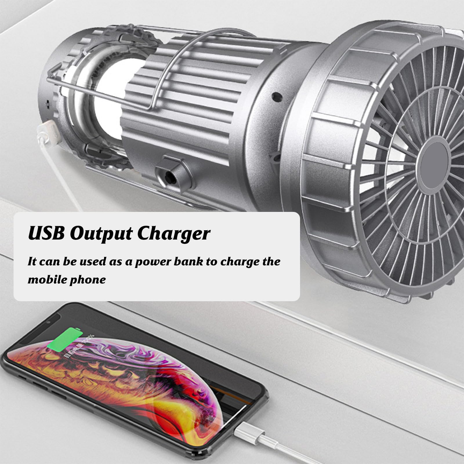 3 in 1 Solar Camping Lantern with Fan