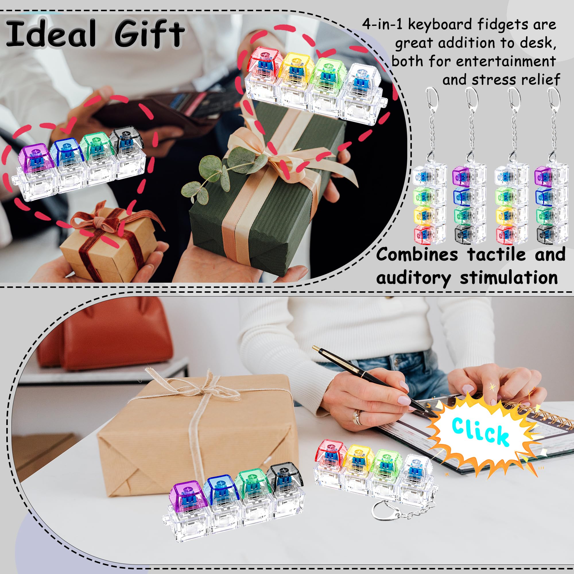 2 PCS Keyboard Fidget Toy