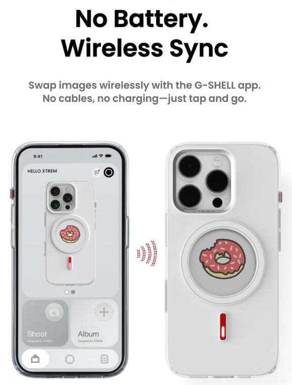  Magnetic NFC E-Ink Screen Case - Customizable Display Compatible with MagSafe