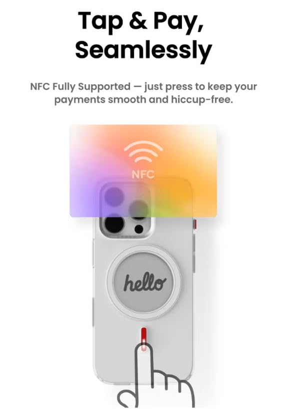  Magnetic NFC E-Ink Screen Case - Customizable Display Compatible with MagSafe