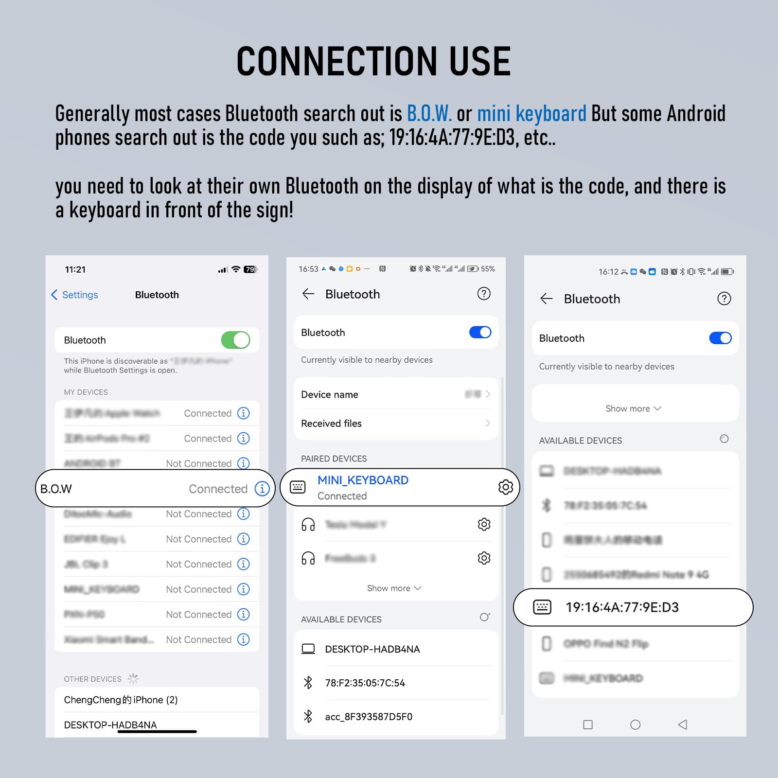 Foldable Bluetooth Keyboard with Magnetic Stand,