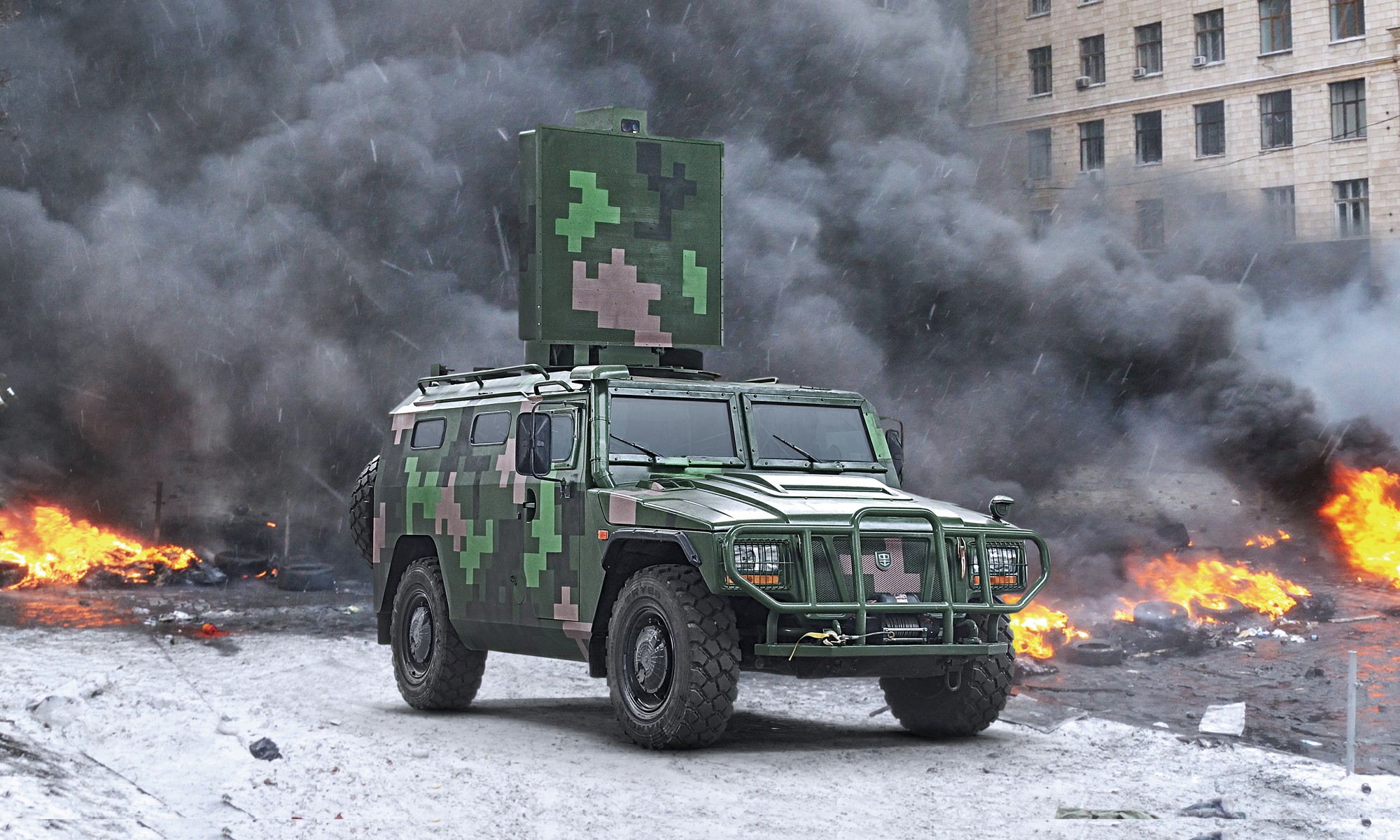 Defender Riot Control Infrasound Dispersing Vehicle