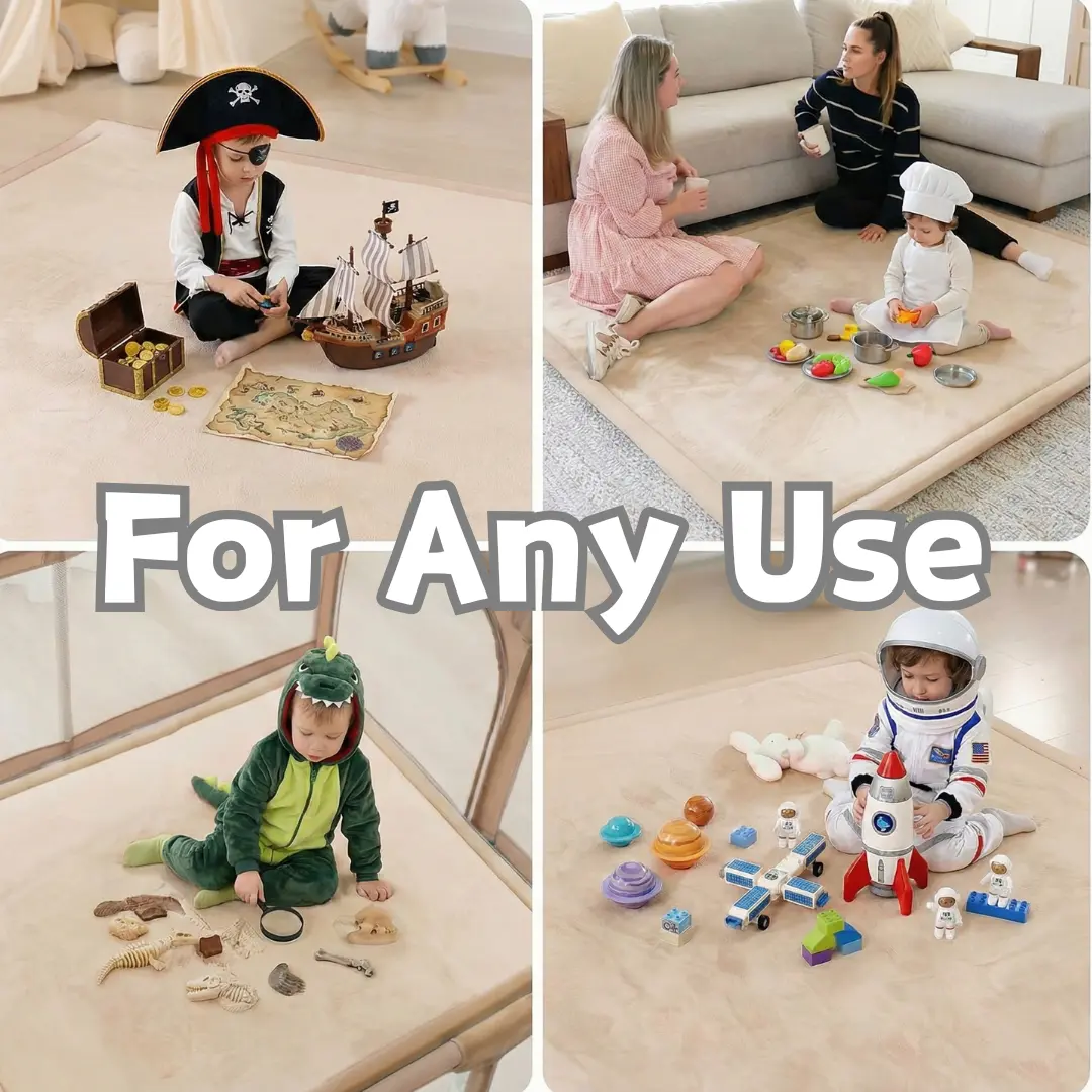 ✨Ultra Soft Memory Foam Play Mat 1.3'' Thick Non-Slip Crawling Mat