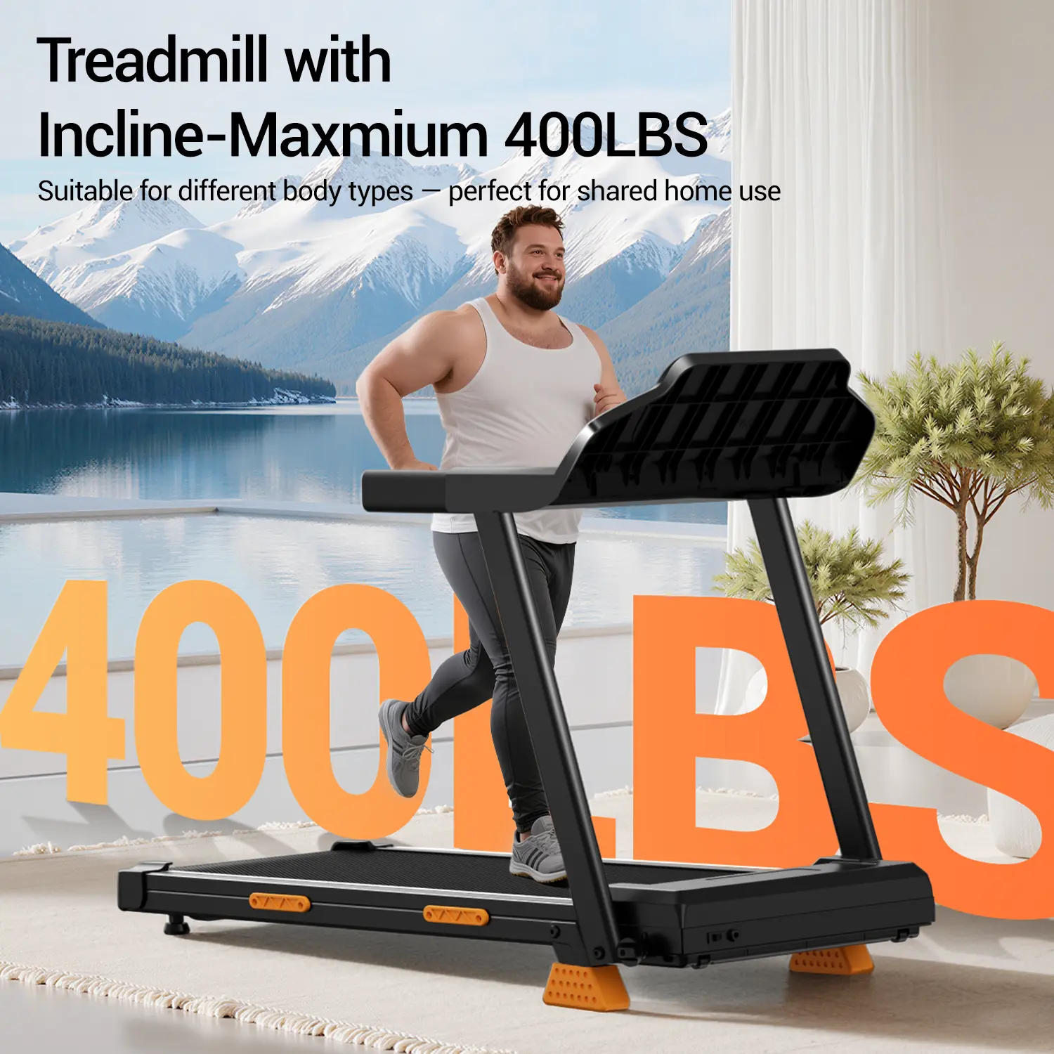 ⚡3-in-1 Foldable Treadmill with Incline, Folding Treadmill for Home