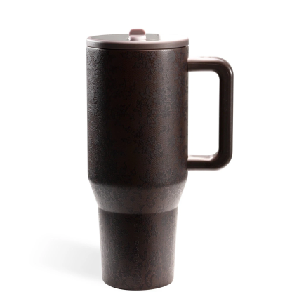 Leak-Proof Insulated Tumbler with Flip Straw & Cup Holder Fit Flasks Lid Drinkware