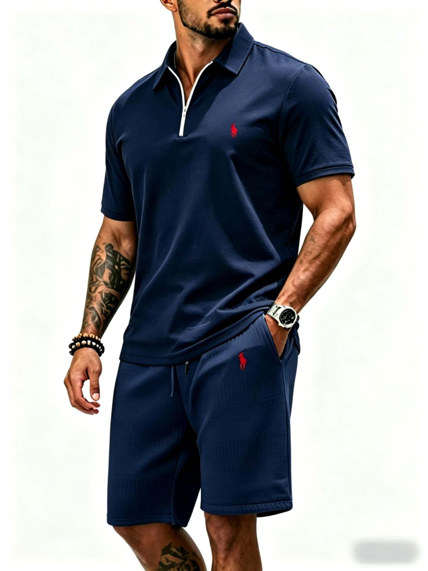 Premium Polo Shirt & Shorts Set