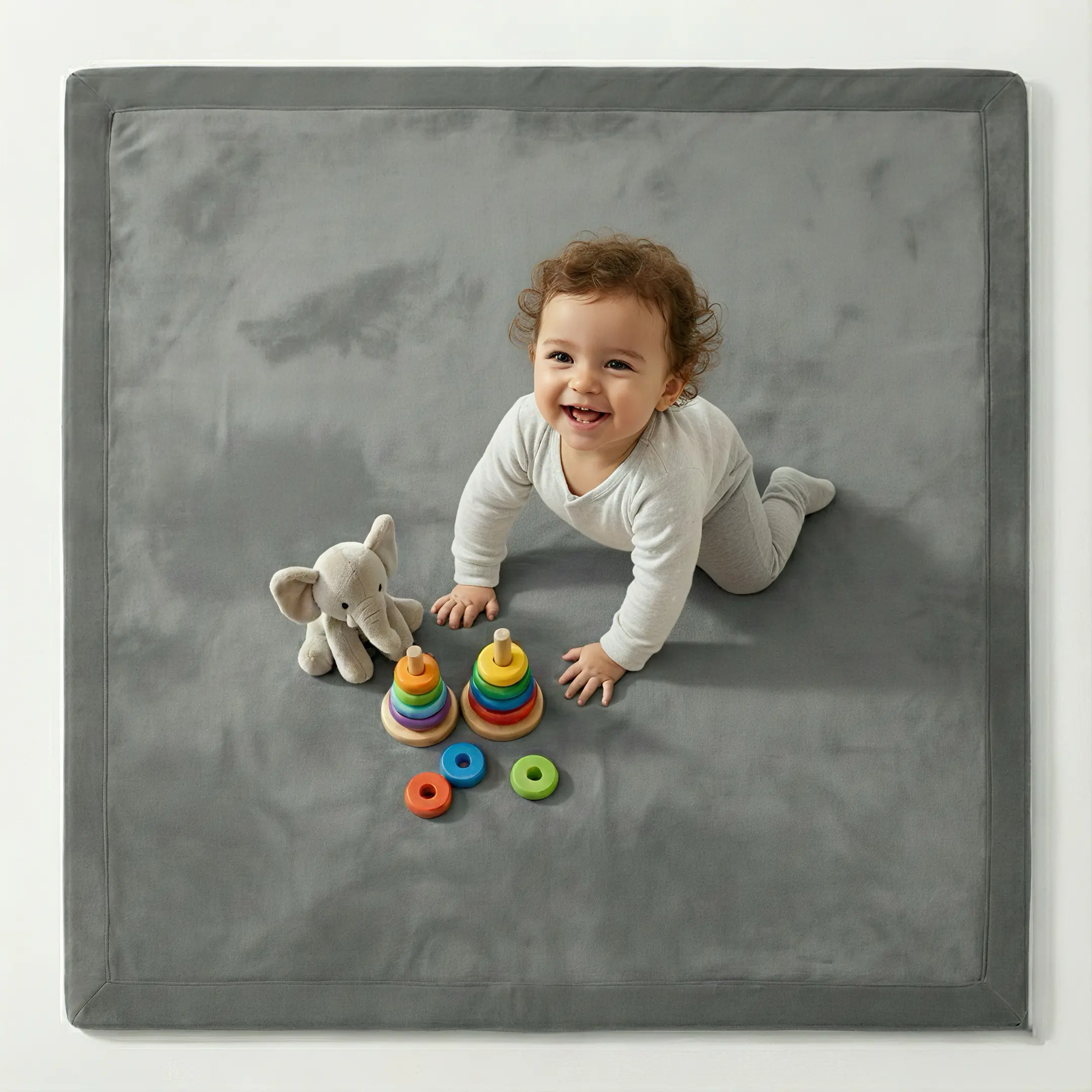 ✨Ultra Soft Memory Foam Play Mat 1.3'' Thick Non-Slip Crawling Mat
