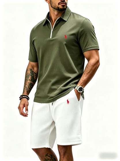 Premium Polo Shirt & Shorts Set
