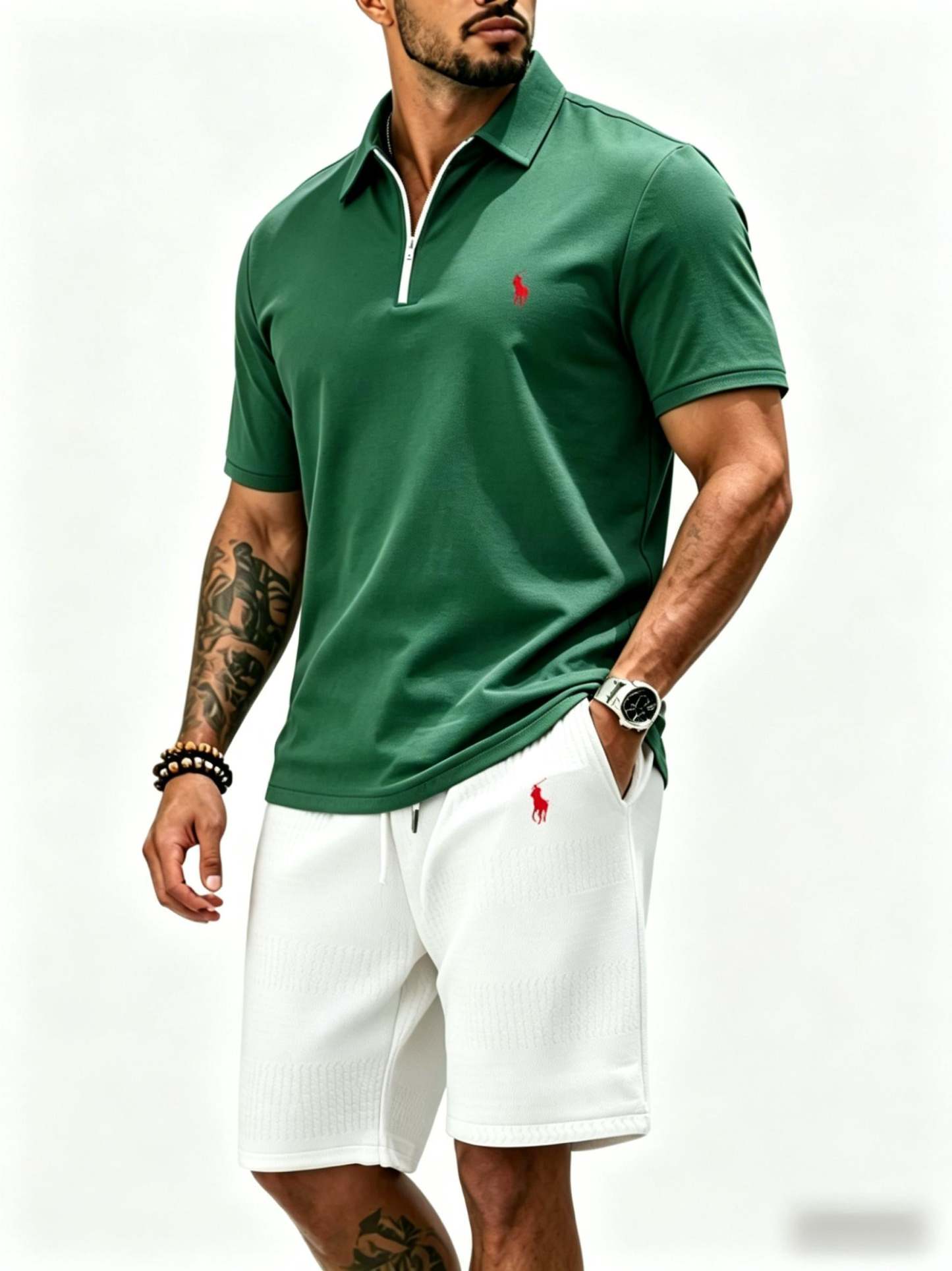 Premium Polo Shirt & Shorts Set
