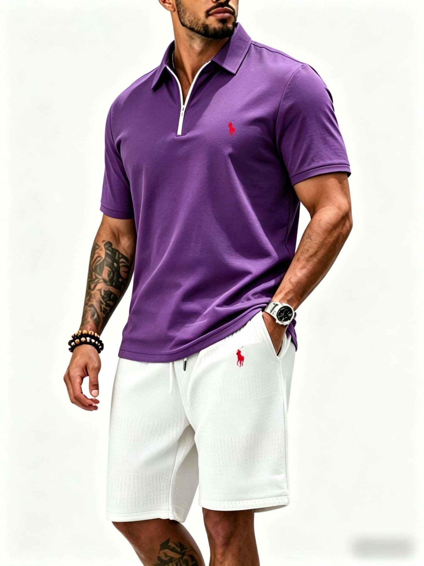 Premium Polo Shirt & Shorts Set