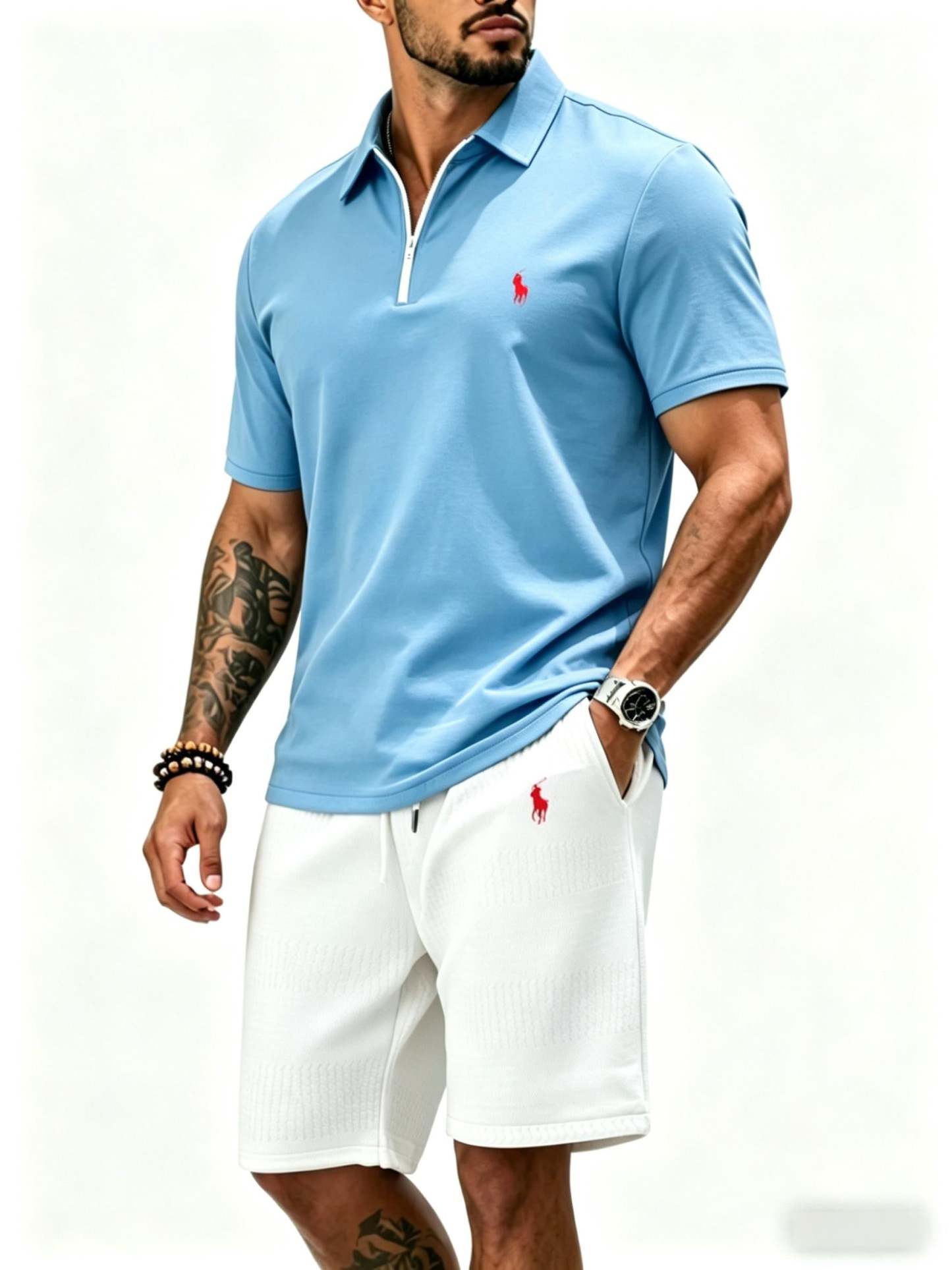 Premium Polo Shirt & Shorts Set
