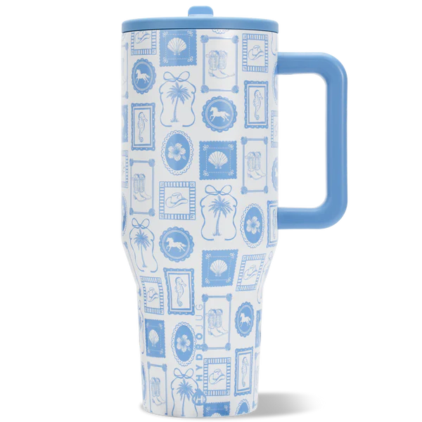 Leak-Proof Insulated Tumbler with Flip Straw & Cup Holder Fit Flasks Lid Drinkware