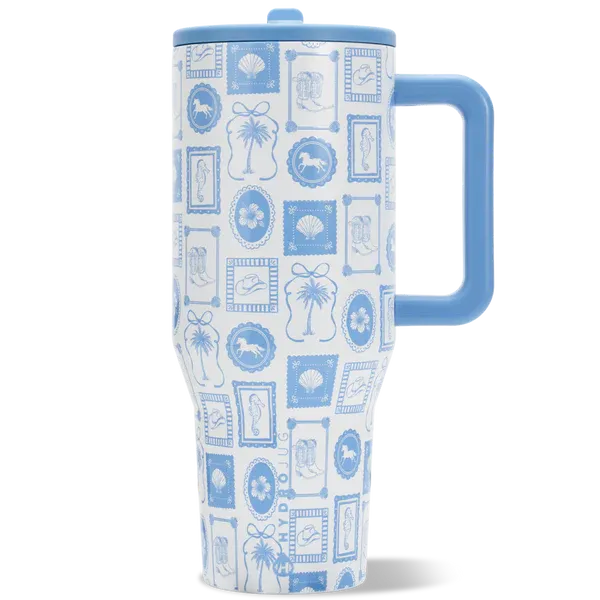 Leak-Proof Insulated Tumbler with Flip Straw & Cup Holder Fit Flasks Lid Drinkware