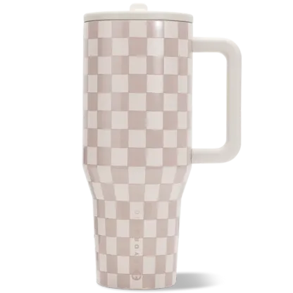 Leak-Proof Insulated Tumbler with Flip Straw & Cup Holder Fit Flasks Lid Drinkware