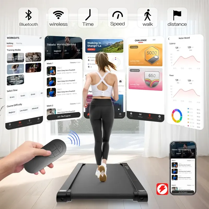 Walking Vibration Pad P1,Vibrating Plate, Remote Control & APP, Lightweight Under Desk Treadmills For Home & Office,Servo Motor Technology, 3 in 1 Portable Walking Pad Treadmill, 22 Lbs Fitness Equipment
