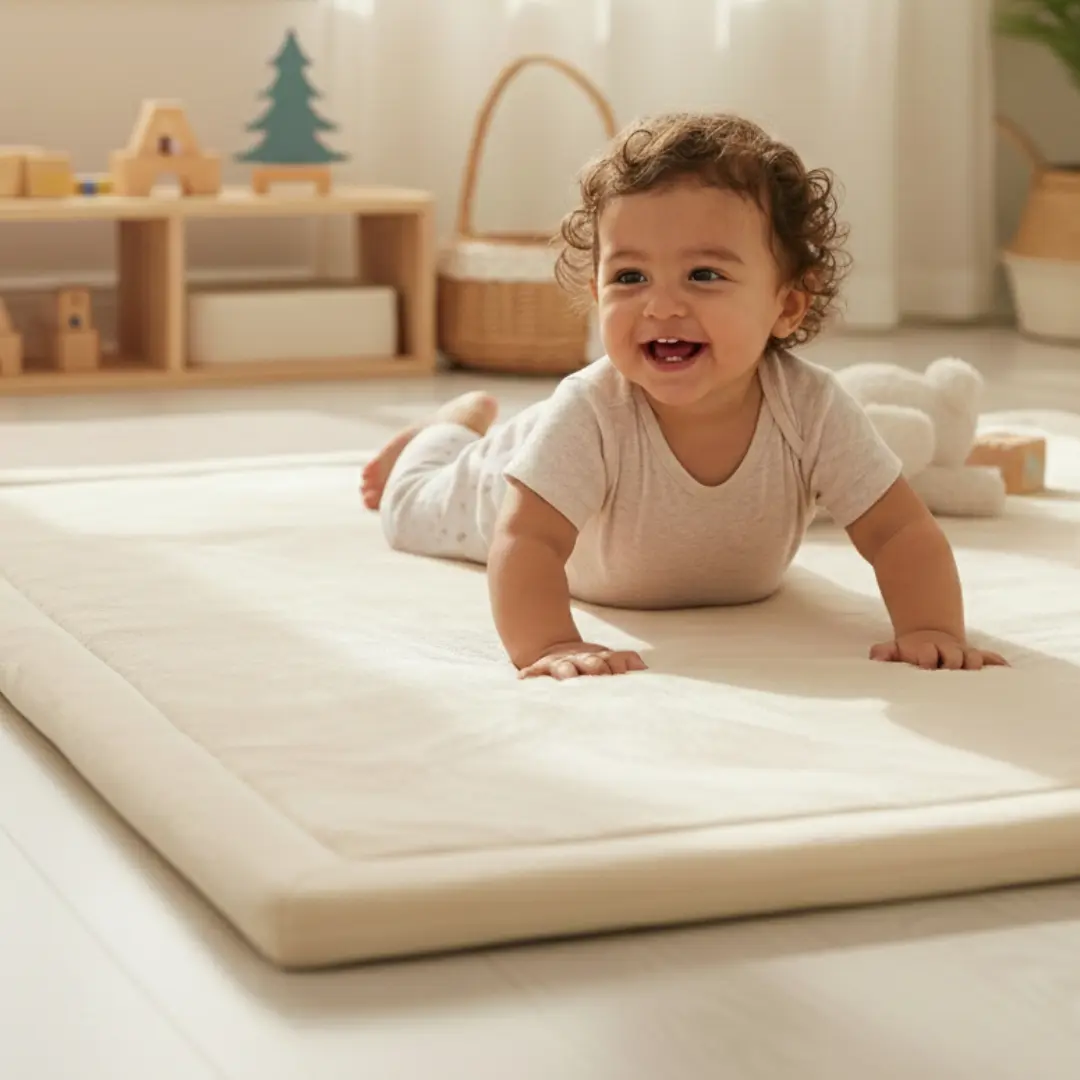 ✨Ultra Soft Memory Foam Play Mat 1.3'' Thick Non-Slip Crawling Mat
