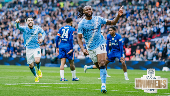 Semenyo celebrating his historic goal