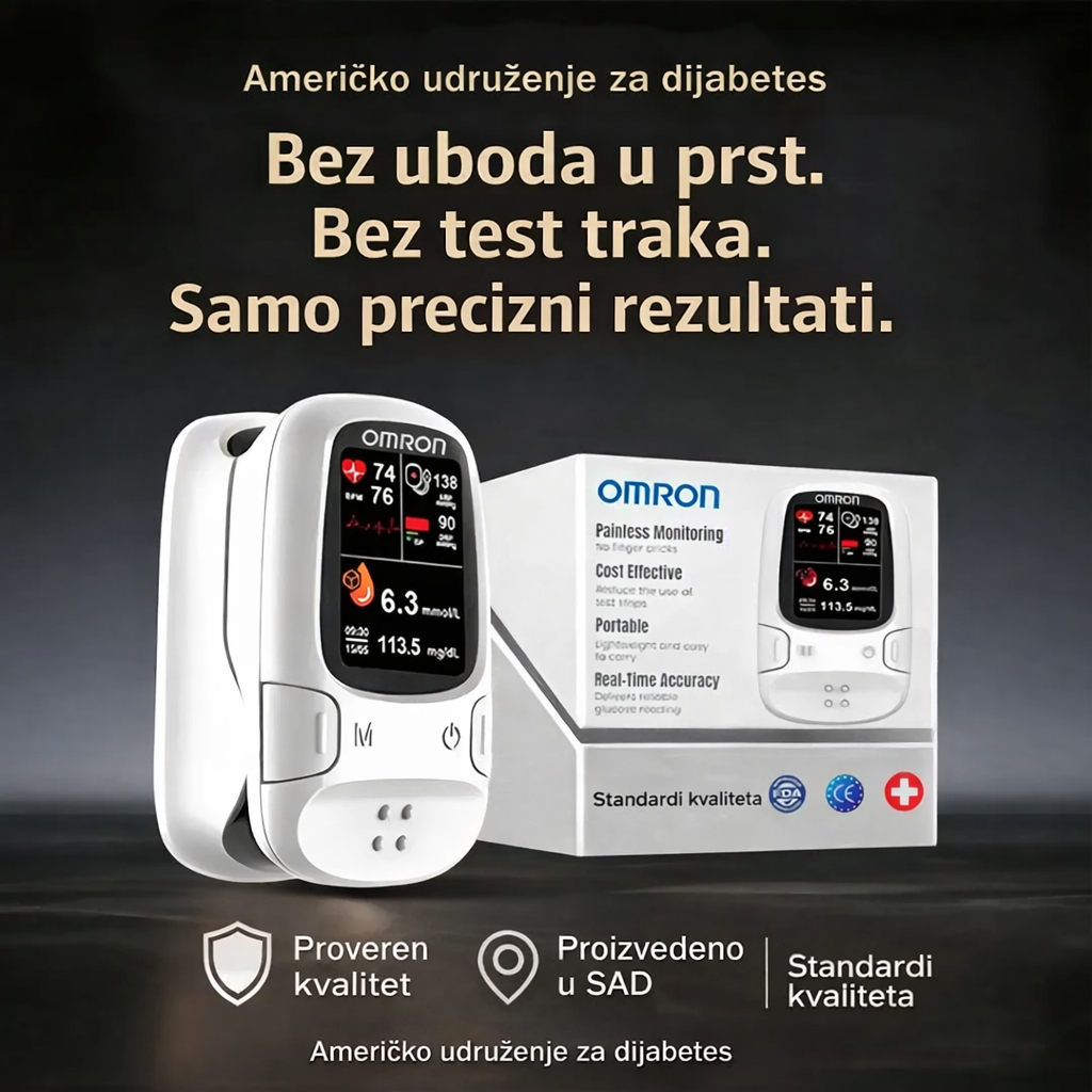 🔥 Omron™ predstavlja novi neinvazivni pametni uređaj za praćenje nivoa glukoze 🔥 Proizvedeno u SAD-u 🔥