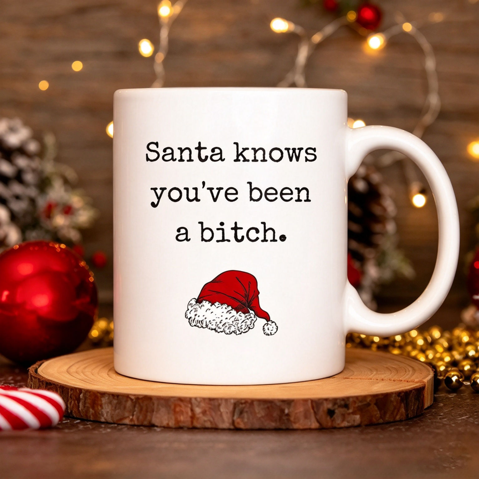 Funny Santa Coffee Mug