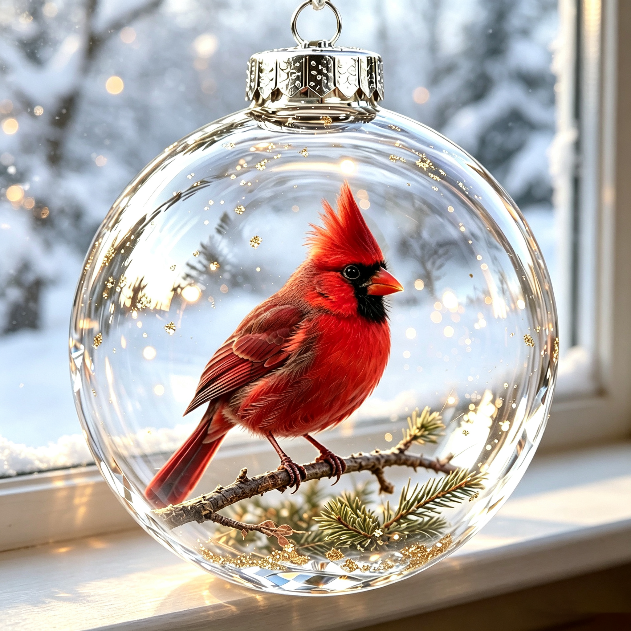Winter Cardinal Keepsake Ornament