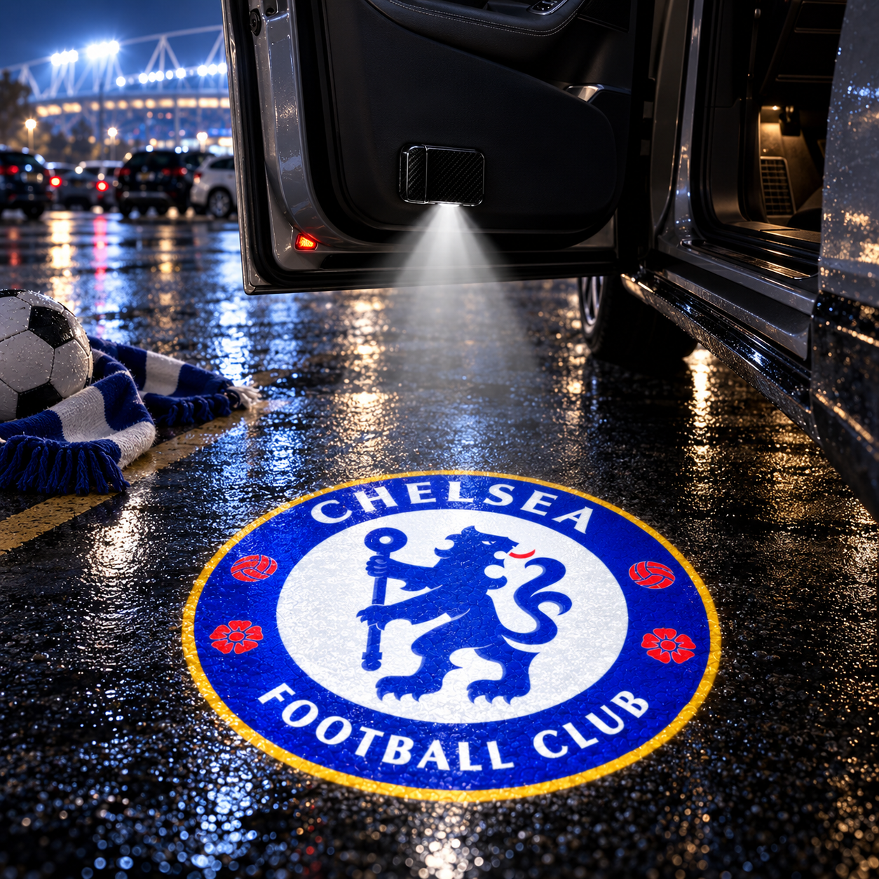Football Car Door Projector Light