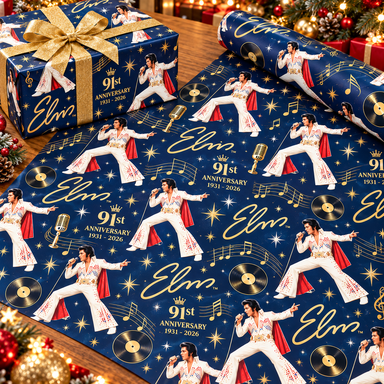 Elvis 91st Anniversary Wrapping Paper