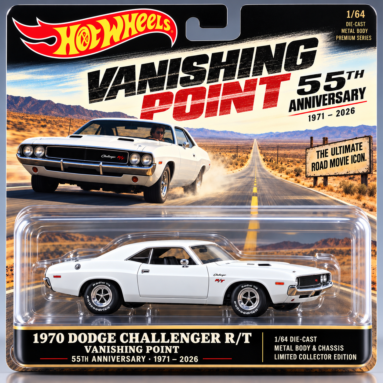 Vanishing Point 55th Anniversary 1970 Dodge Challenger R/T Collectible
