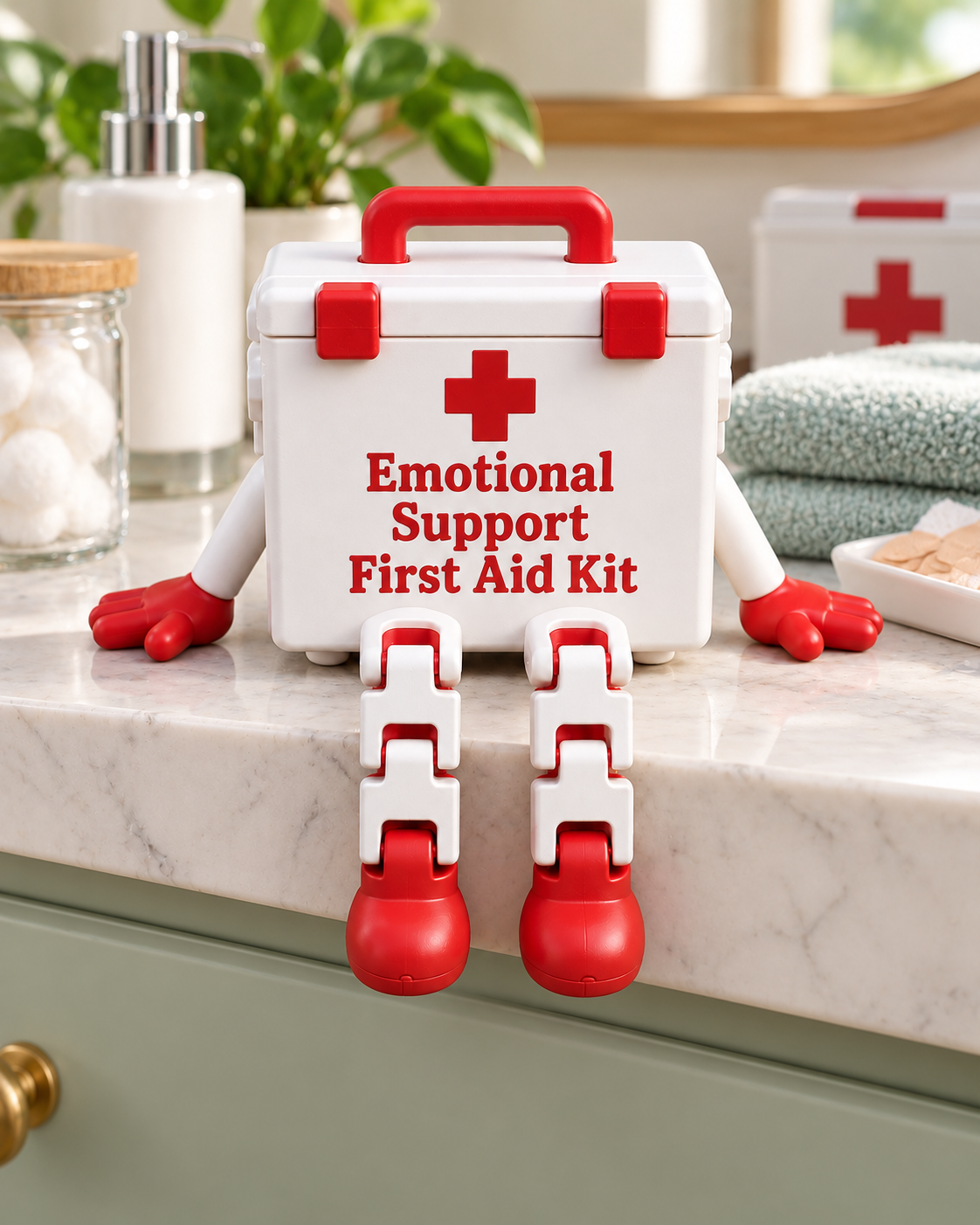 Emotional Support Dumpster™ – Funny Desk Buddy & Quirky Gift for Coworkers, Friends & Anyone Having a Trash Day