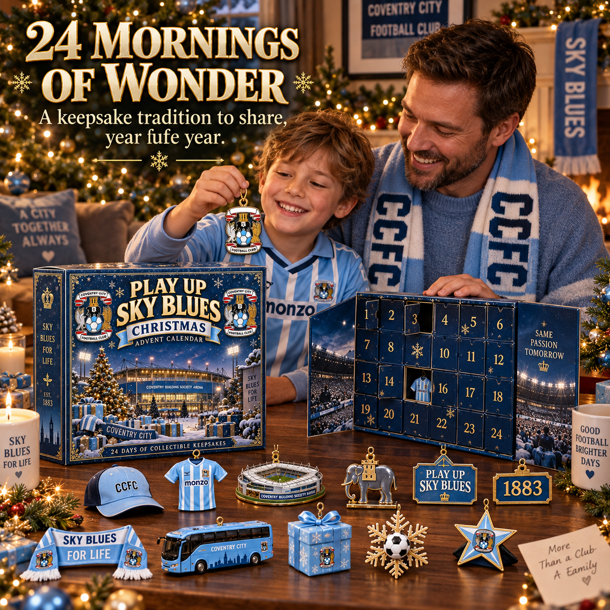 🎄 Play Up Sky Blues! Football Christmas Advent Calendar