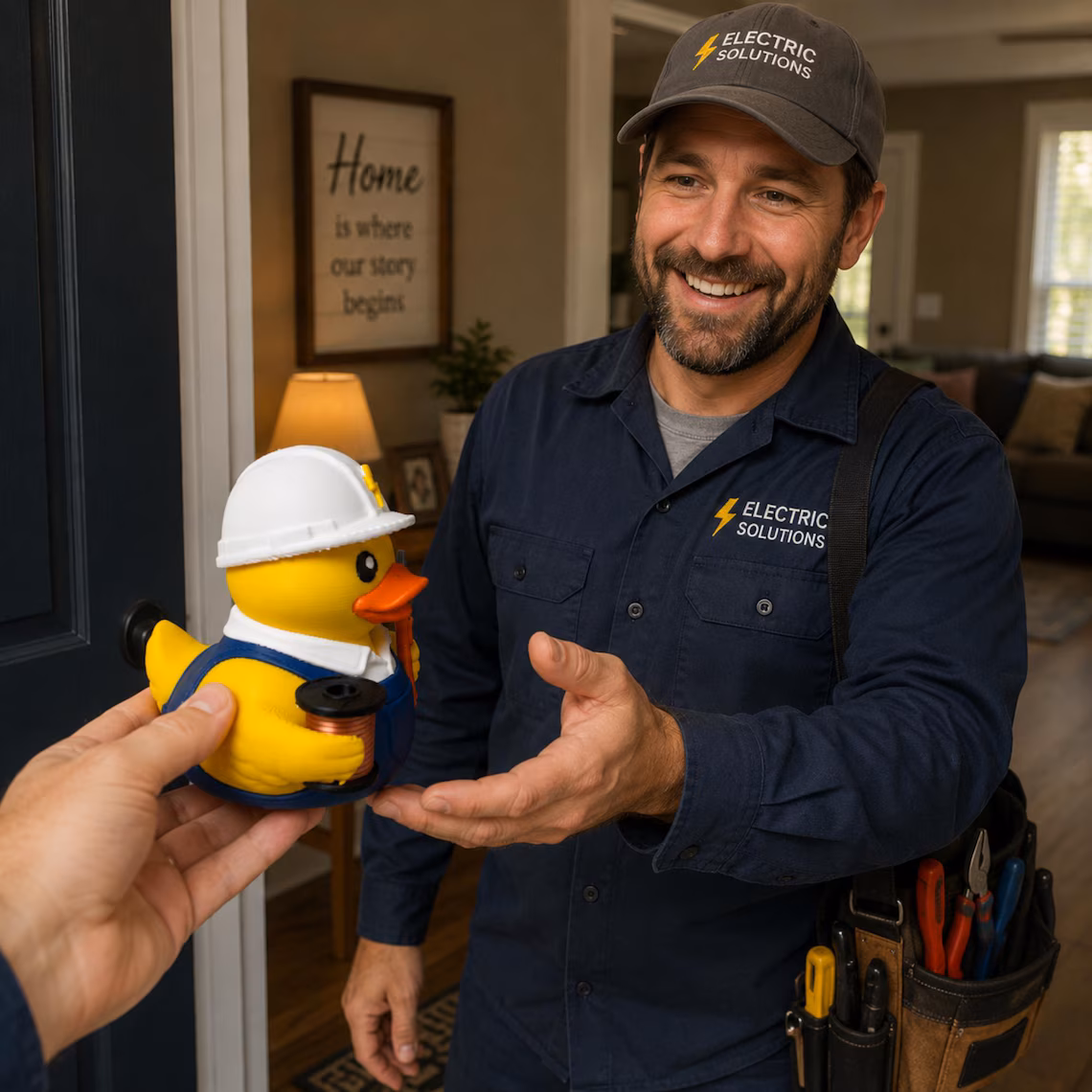 Electrician Duck Collectible Figurine
