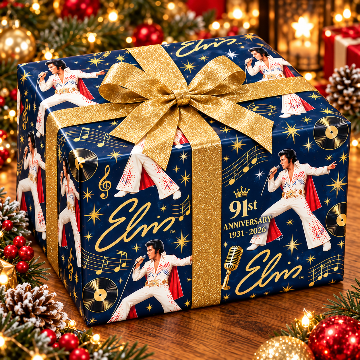 Elvis 91st Anniversary Wrapping Paper